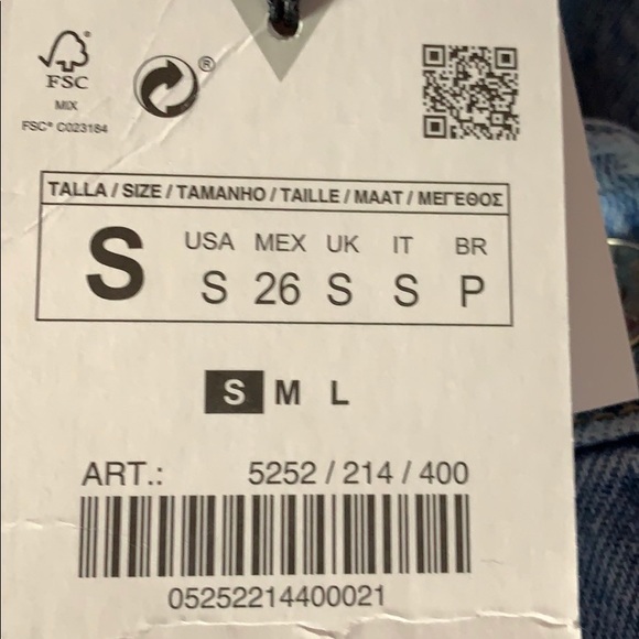 NWT. Zara Oversized Denim Jacket. Size S. - Picture 9 of 14